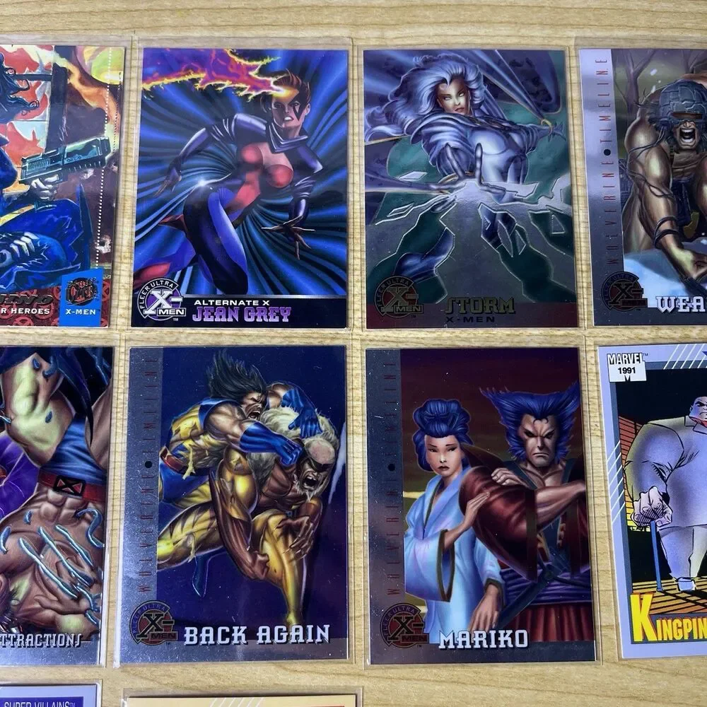 Marvel Trading Card Lot 1991 Universe 1992 Masterpieces 1995 Fleer Ultra X-Men